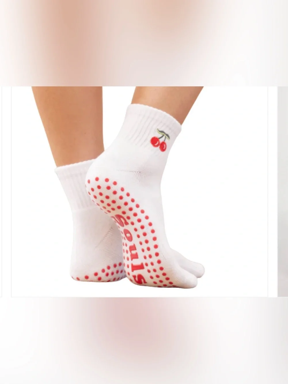 Souls Very Cherry Grip Socks - NWT!